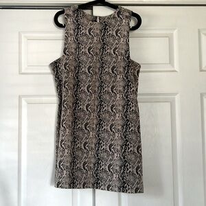 Free People Pink Alice Snakeskin Sheath Dress